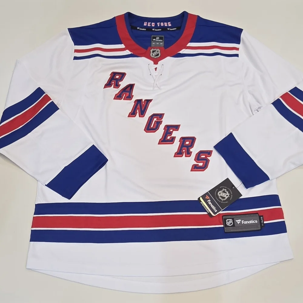 NEW YORK RANGERS NHL Fanatics Men's White Breakaway Hockey Jersey| Size X-Large